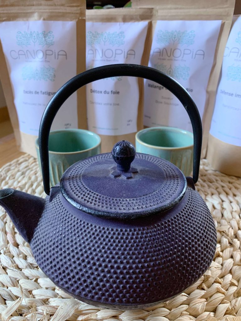théière et infusions canopia