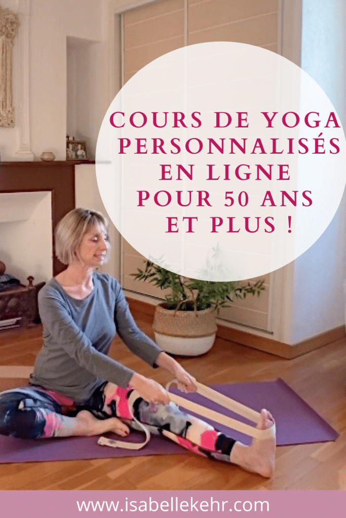 cours de yoga personnalisés en ligne pour plus de 50 ans