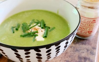 Recette légère d&rsquo;été Soupe de courgettes et petits pois