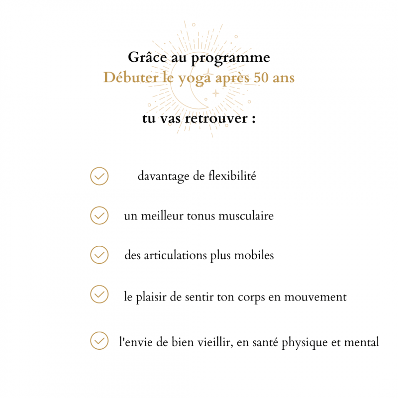 programme pour débuter le yoga après 50