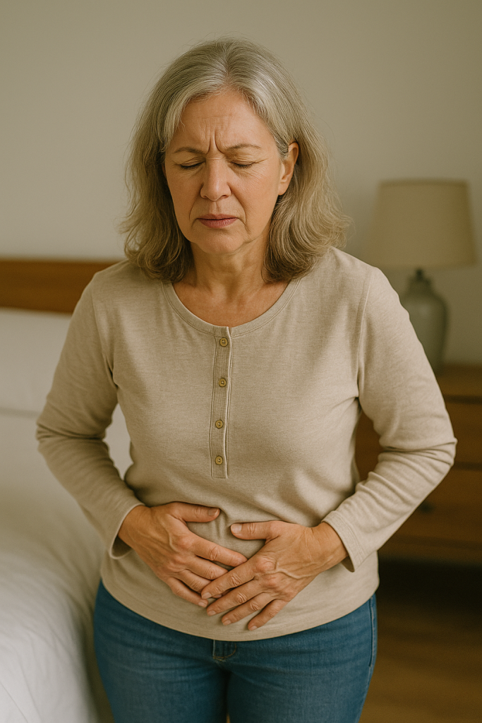 ventre gonflé après 50 ans à la ménopause