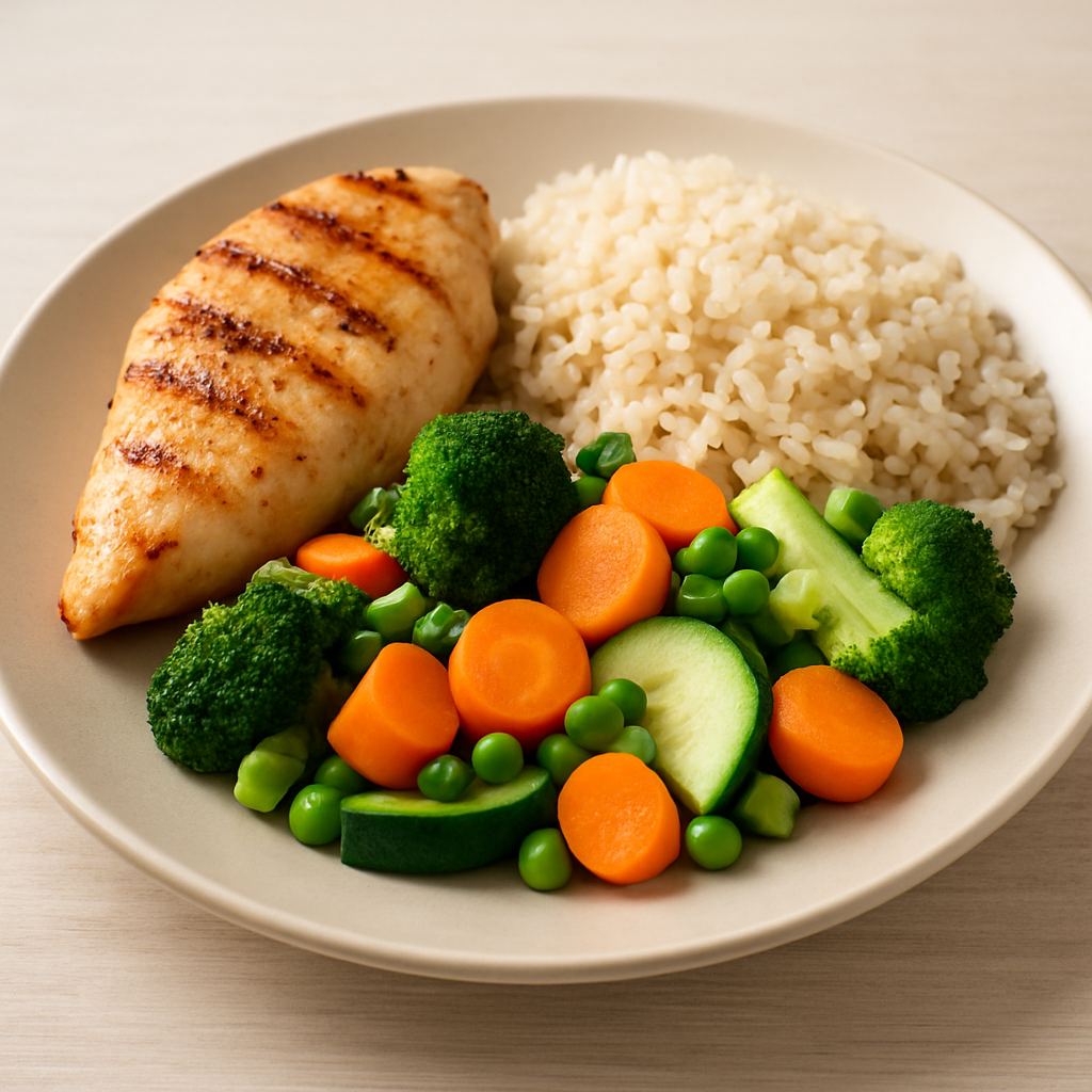 assiette équilibrée pour la perte d epoids après 50 ans
