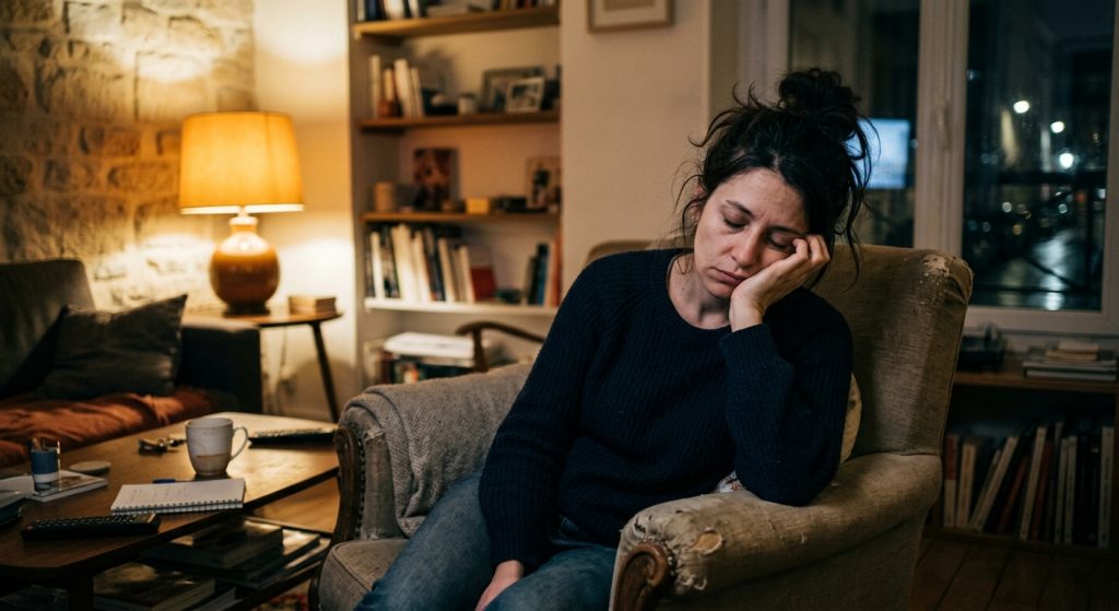 femme fatiguée par la ménopause